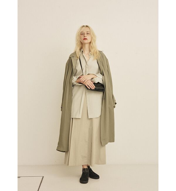 Rouge vif「【2サイズ展開】ステンカラーロングコート」|ステンカラーコート|