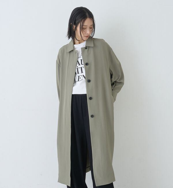 Rouge vif「【2サイズ展開】ステンカラーロングコート」|ステンカラーコート|