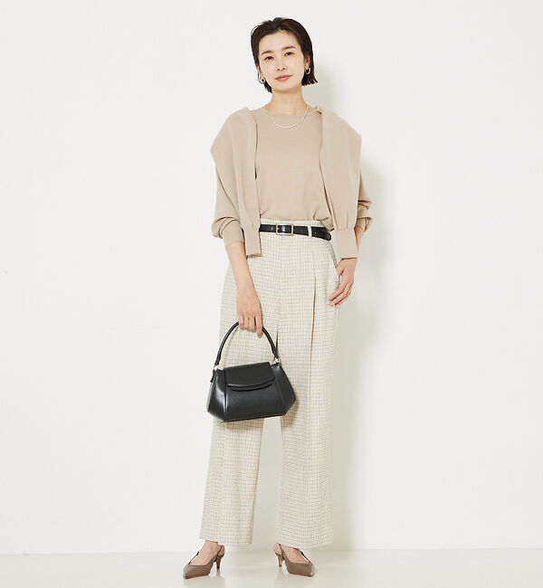 qualite「コットンナイロンハイゲージニット」|ニット・セーター|