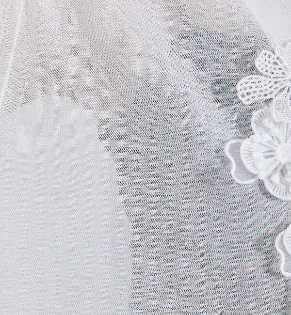 qualite「boussole&times;qualite　フラワーエンブロカーディガン」|カーディガン|