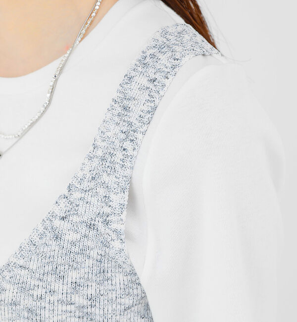 qualite「カスリヤーン畦ニットキャミソール」|キャミソール|