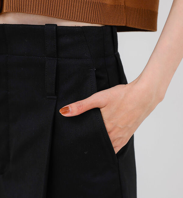 qualite「TCツイルWループタックワイドパンツ」|その他|