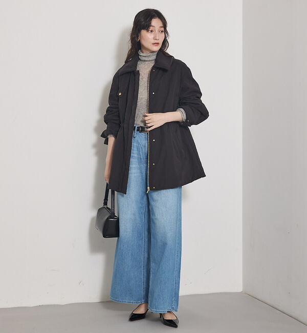 qualite「【HealthyDENIM】WildGingerEasy ワイドデニム」|デニム|