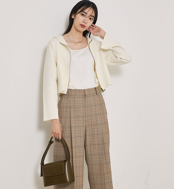 qualite「フーディーニットブルゾン」|ブルゾン・スタジャン|