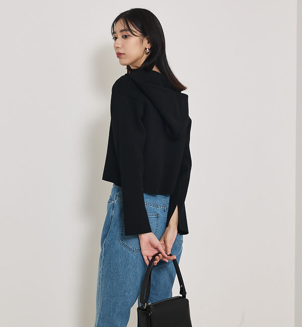 qualite「フーディーニットブルゾン」|ブルゾン・スタジャン|