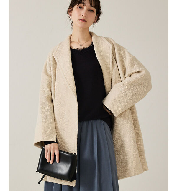 qualite「ロービングオックスコート」|その他|アイボリー