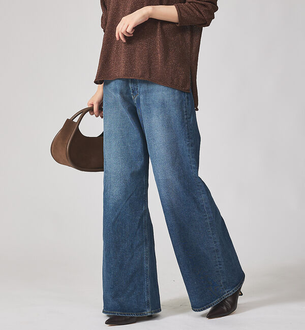 qualite「【YANUK】KATE (Loose Buggy) ワイドデニム」|デニム|
