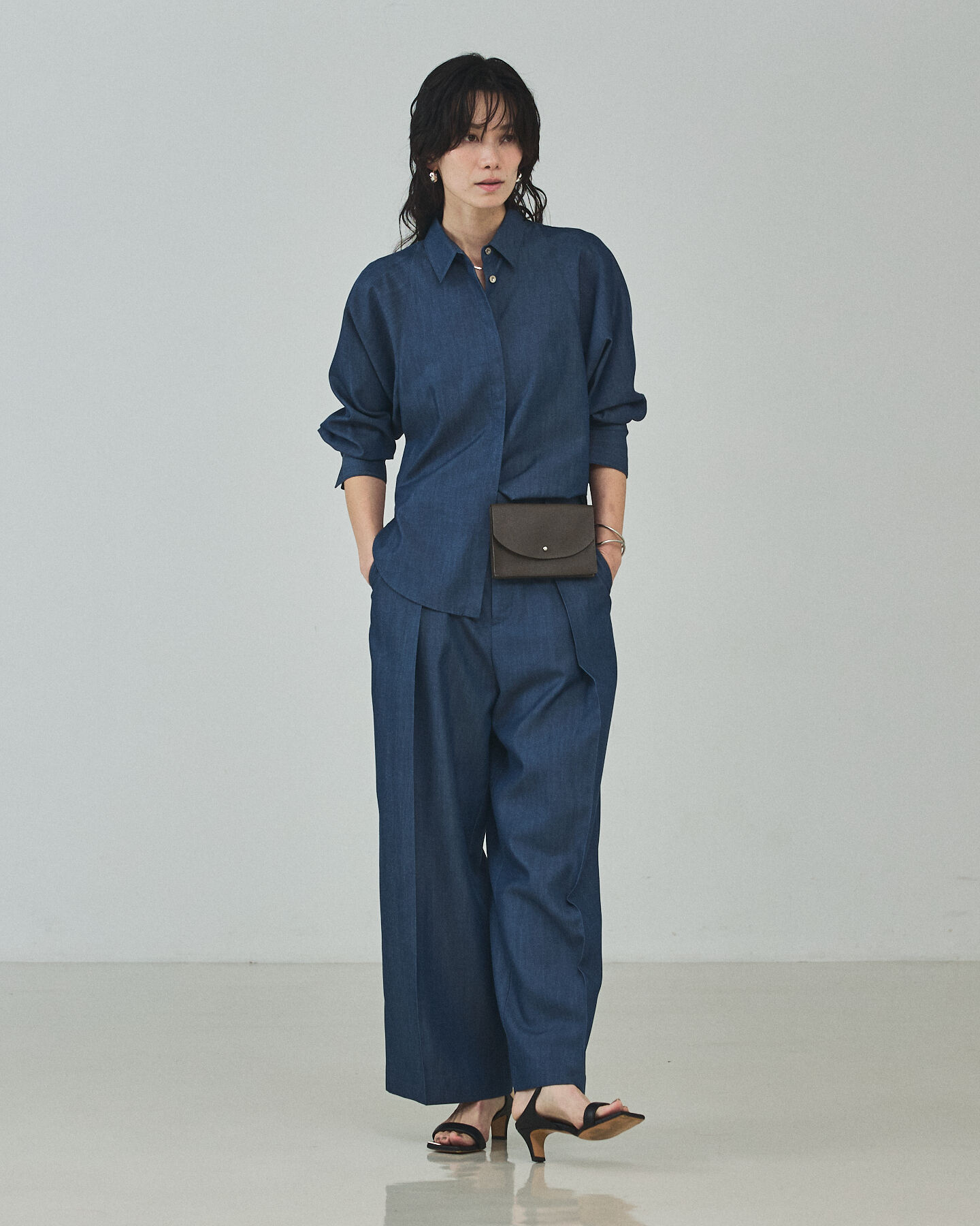 qualite「【セットアップ対応】テンセルハイツイストワイドパンツ」|その他|