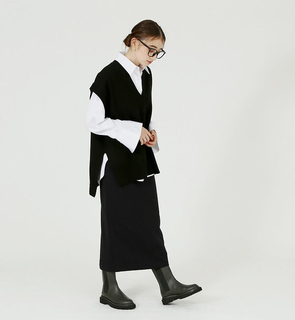 AU BANNISTER「トラックソールサイドゴアブーツ」|ショートブーツ|