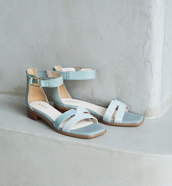 AU BANNISTER「【ロングヒットアイテム】アンクルストラップサンダル」|サンダル|セージグリーン