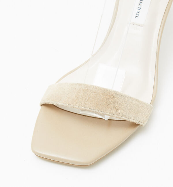 AU BANNISTER「アンクルストラップ スクエアトゥサンダル」|サンダル|