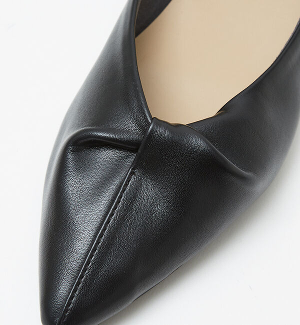 AU BANNISTER「【晴雨兼用】ツイストフラットパンプス」|レインシューズ|