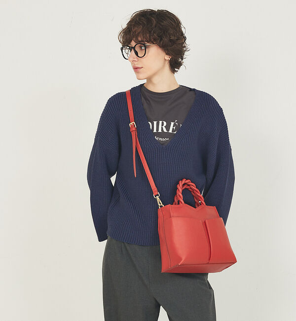 LOWELL things「Twiste/ダブルポケット2WAYトート M」|ショルダー・メッセンジャー|