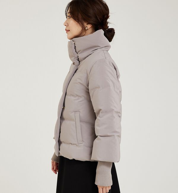 abahouse mavie「【WEB Domani掲載】袖リブシームレススタンドダウン/ロングセラー/定番/」|ダウン|