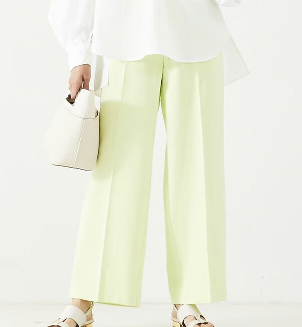 abahouse mavie「NEW！【感嘆】イージーストレートパンツ」|その他|ライム