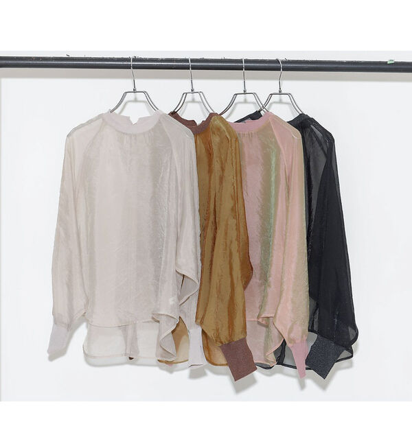 NOMINE「【セットアップ着用可】シアー ドルマンスリーブ プルオーバー」|シャツ・ブラウス|