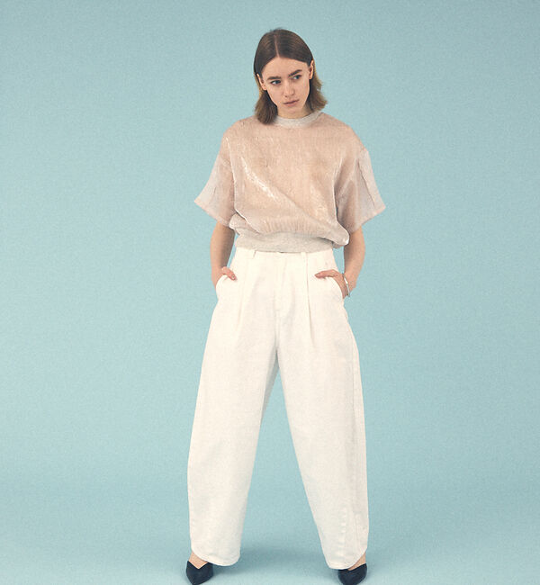 NOMINE「【セットアップ着用可】シャイン リンクル Ｔシャツ」|Tシャツ・カットソー|