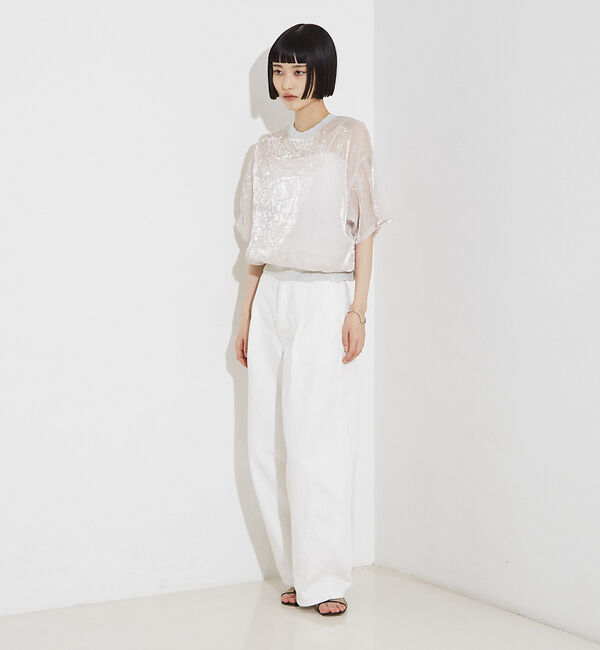 NOMINE「【セットアップ着用可】シャイン リンクル Ｔシャツ」|Tシャツ・カットソー|