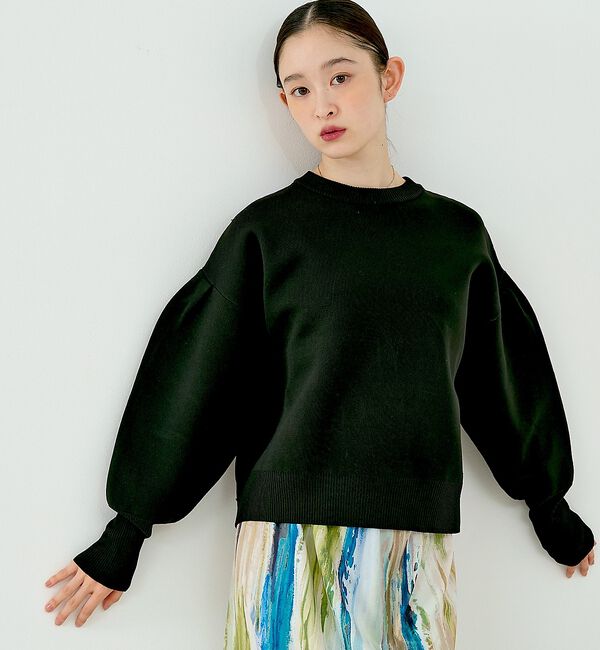 NOMINE「プレーティングニット プルオーバー（ラメ混・無地）」|ニット・セーター|