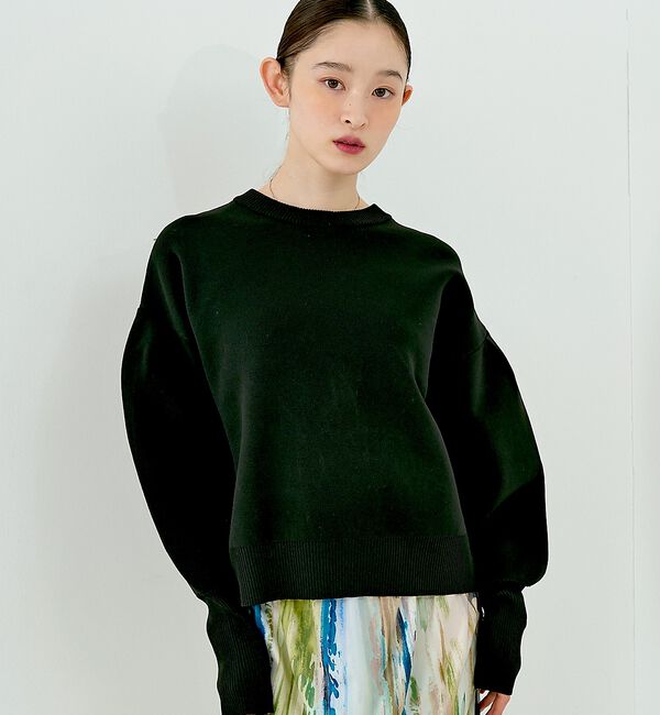 NOMINE「プレーティングニット プルオーバー（ラメ混・無地）」|ニット・セーター|