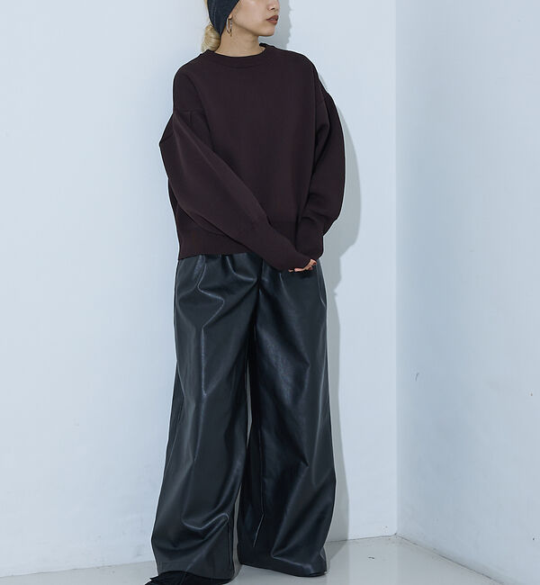 NOMINE「プレーティングニット プルオーバー（ラメ混・無地）」|ニット・セーター|