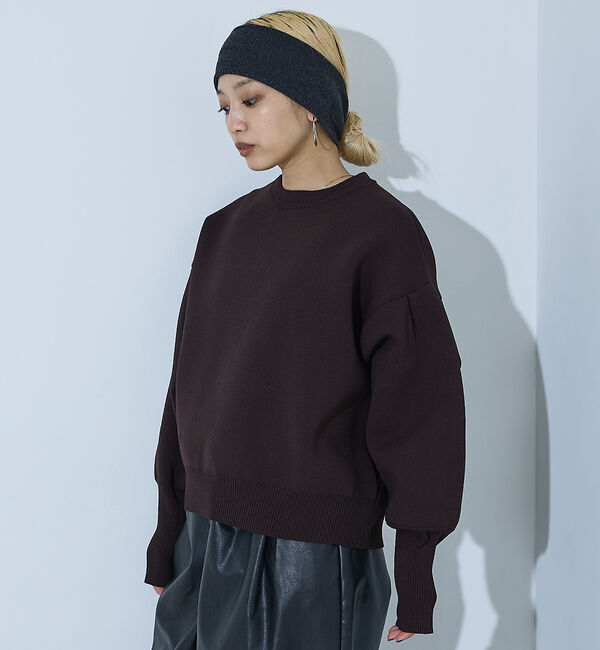 NOMINE「プレーティングニット プルオーバー（ラメ混・無地）」|ニット・セーター|