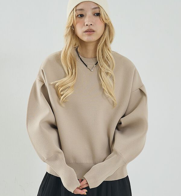 NOMINE「プレーティングニット プルオーバー（ラメ混・無地）」|ニット・セーター|その他2