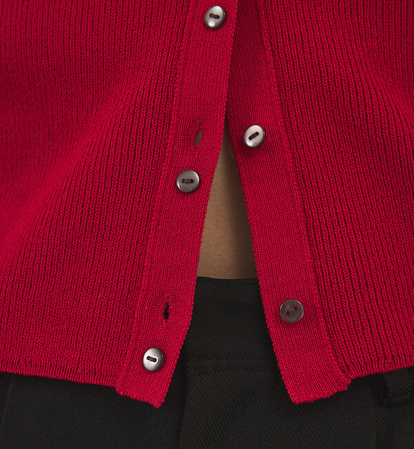 NOMINE「ショルダータック ポロニット カーディガン」|ニット・セーター|