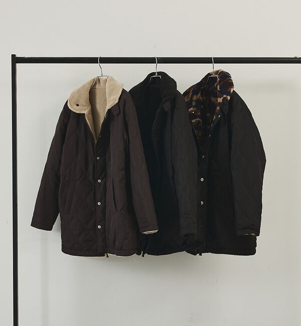 NOMINE「【TAION】リバーシブル ダウンジャケット / ブルゾン（キルティング&times;ボア）」|ダウン|