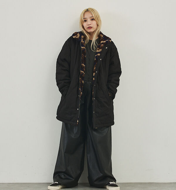 NOMINE「【TAION】リバーシブル ダウンジャケット / ブルゾン（キルティング&times;ボア）」|ダウン|