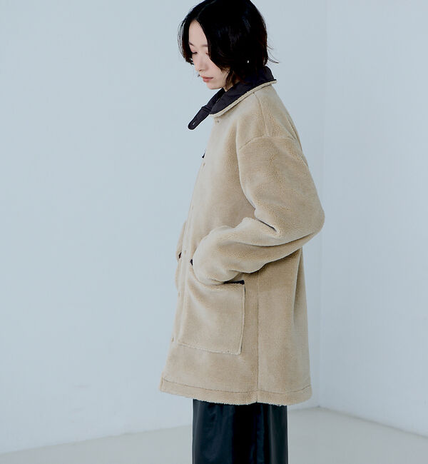 NOMINE「【TAION】リバーシブル ダウンジャケット / ブルゾン（キルティング&times;ボア）」|ダウン|