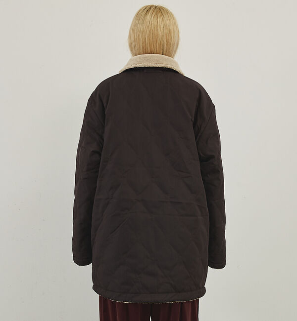NOMINE「【TAION】リバーシブル ダウンジャケット / ブルゾン（キルティング&times;ボア）」|ダウン|