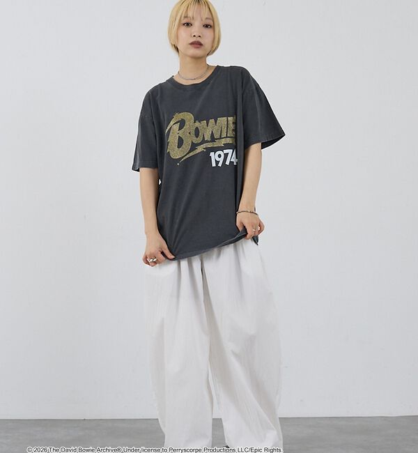 NOMINE「【GOOD ROCK SPEED】DAVID BOWIE グリッタープリント 半」|Tシャツ・カットソー|