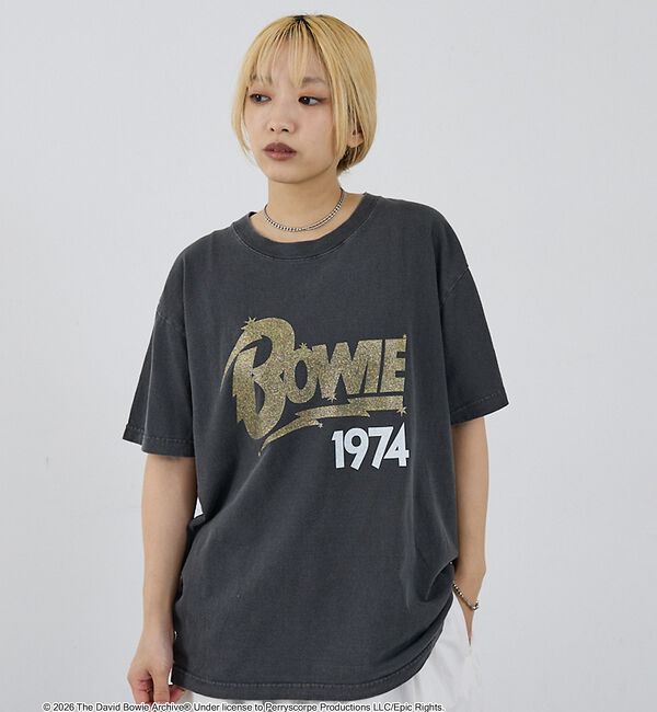 NOMINE「【GOOD ROCK SPEED】DAVID BOWIE グリッタープリント 半」|Tシャツ・カットソー|