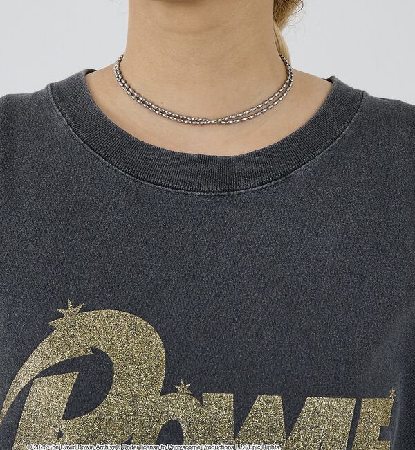 NOMINE「【GOOD ROCK SPEED】DAVID BOWIE グリッタープリント 半」|Tシャツ・カットソー|