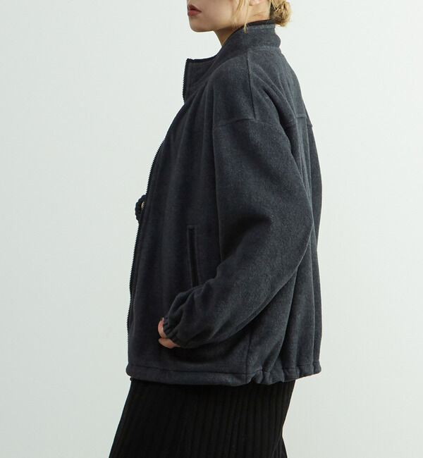 SOFFITTO「ジップ付きオーバーサイズフリースブルゾン」|ブルゾン・スタジャン|