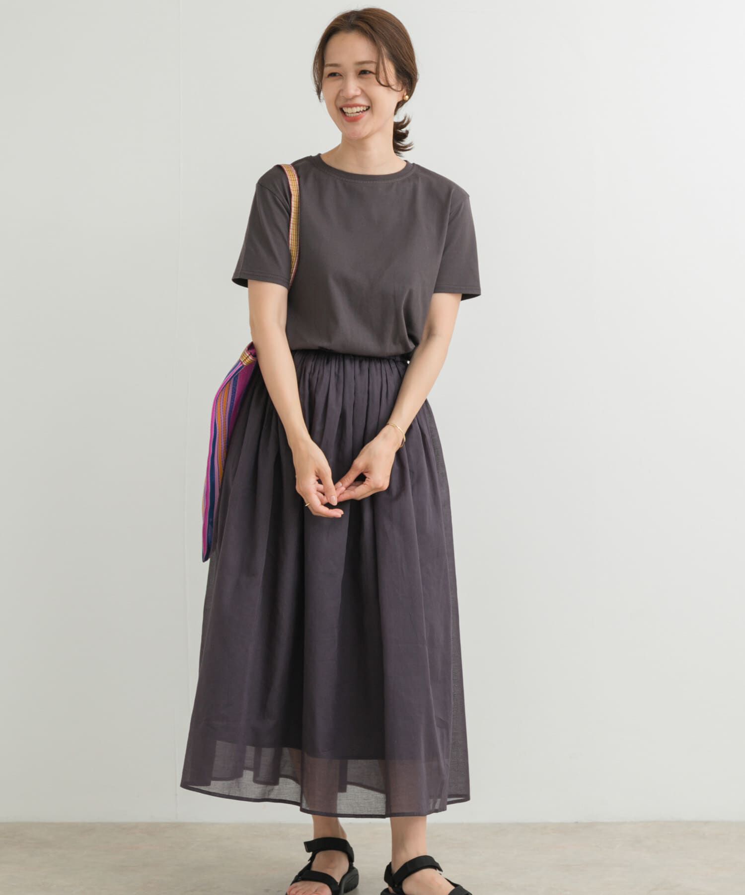 URBAN RESEARCH DOORS「『UR TECH』ボイルカットドッキングワンピース」|ワンピース|