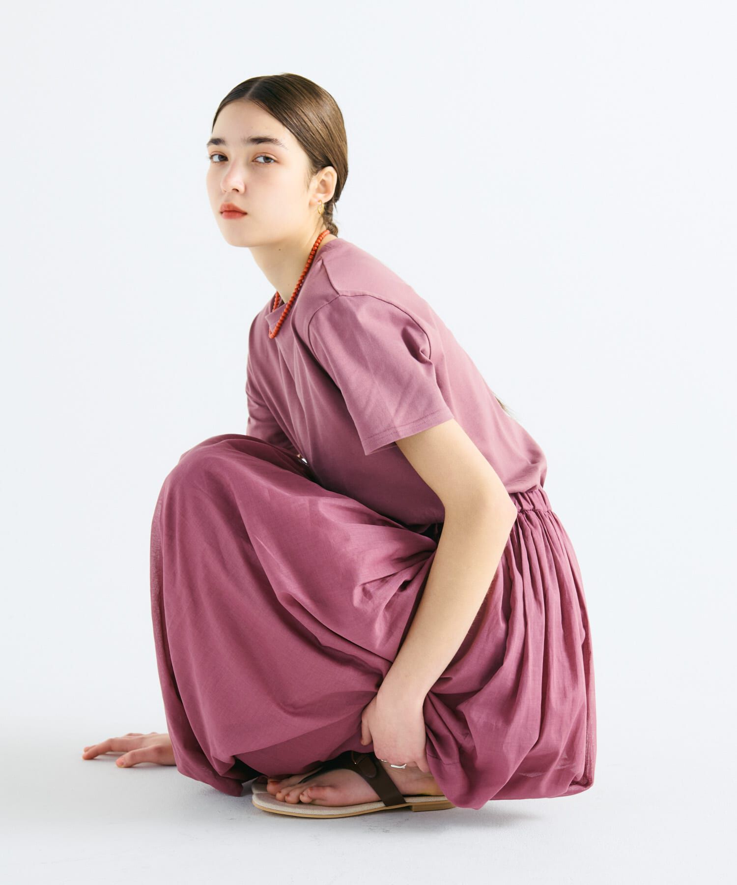 URBAN RESEARCH DOORS「『UR TECH』ボイルカットドッキングワンピース」|ワンピース|