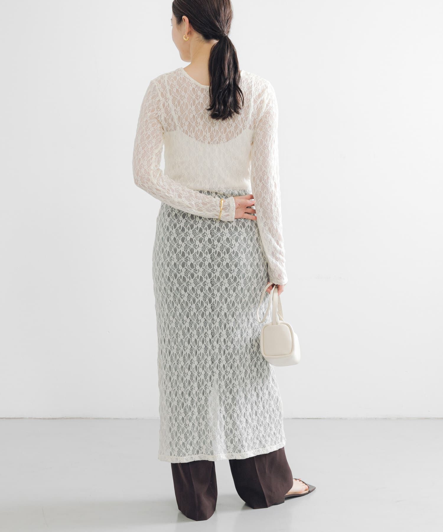 URBAN RESEARCH「ストレッチレースカットワンピース」|ワンピース|