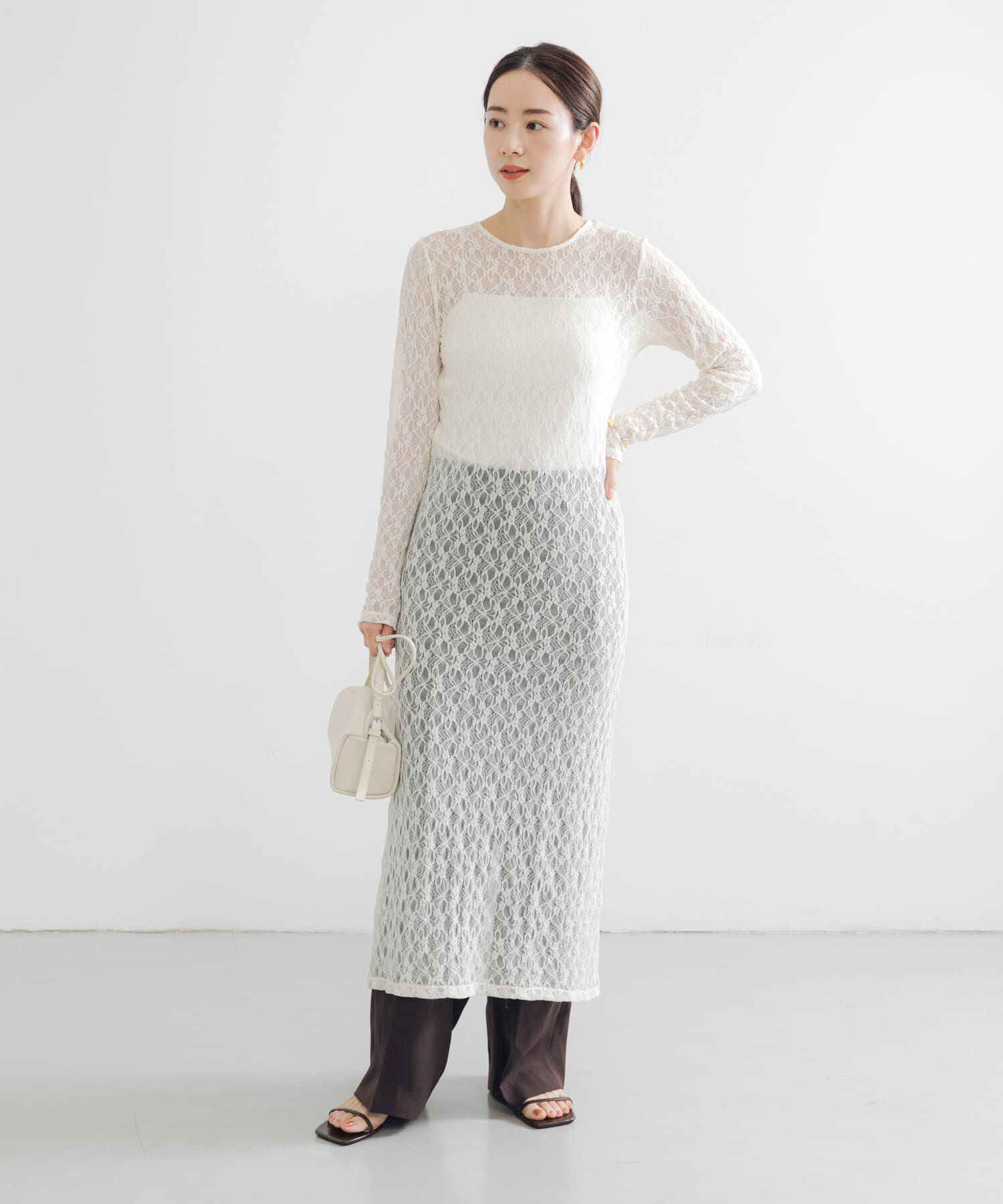 URBAN RESEARCH「ストレッチレースカットワンピース」|ワンピース|