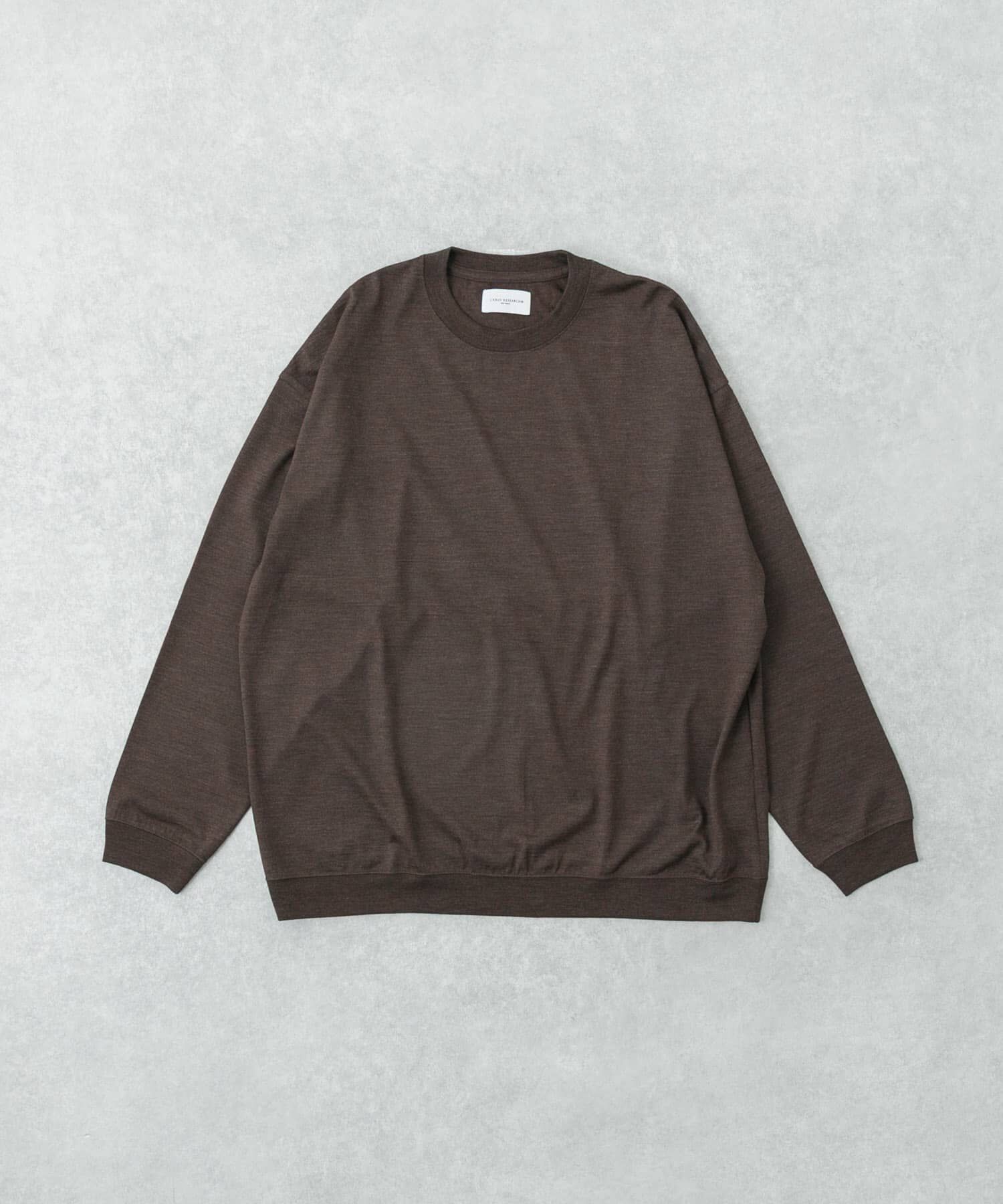 URBAN RESEARCH「new basic　WASHABLE MERINO WOOL CREW-NECK」|ニット・セーター|ブラウン