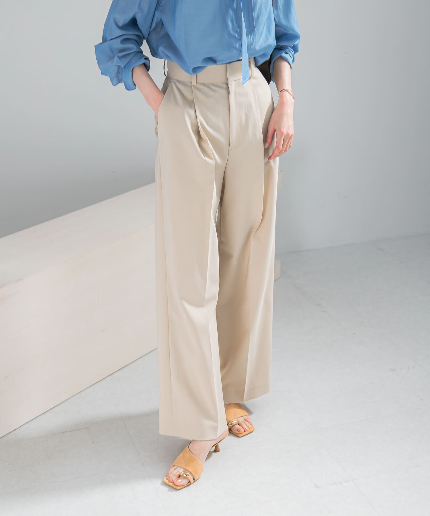 URBAN RESEARCH ROSSO「防シワハイウエストワイドスラックス」|その他|