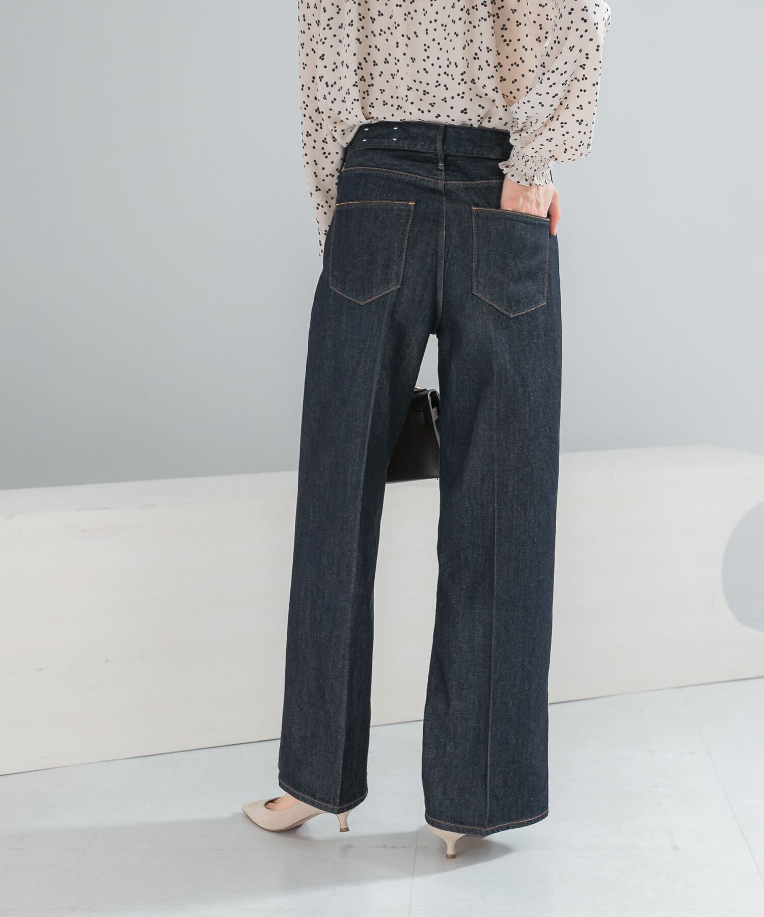 URBAN RESEARCH ROSSO「upper hights　THE SISTER MID-RISE」|デニム|ブルー系その他