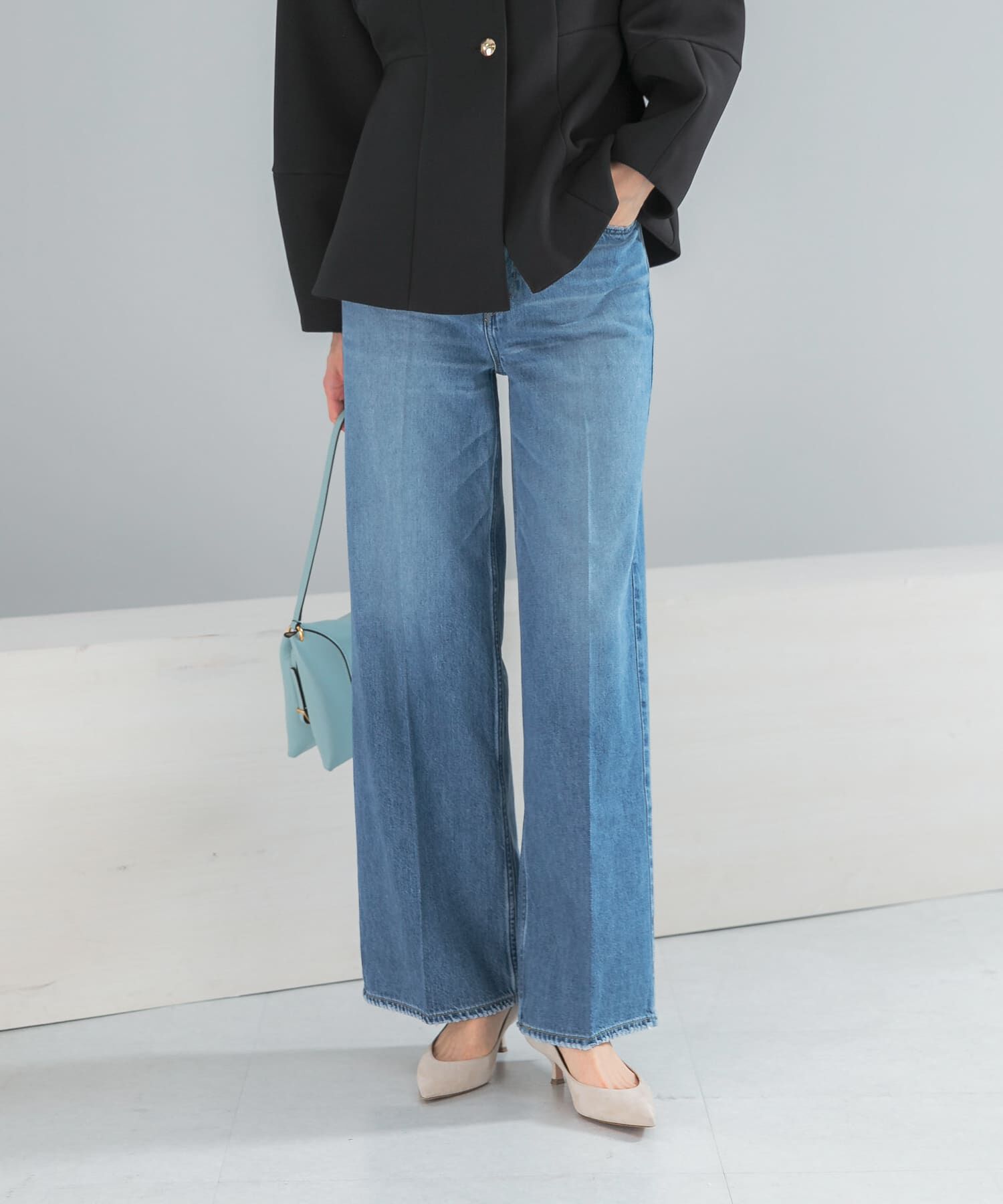 URBAN RESEARCH ROSSO「upper hights　THE SISTER MID-RISE」|デニム|ライトインディゴブル