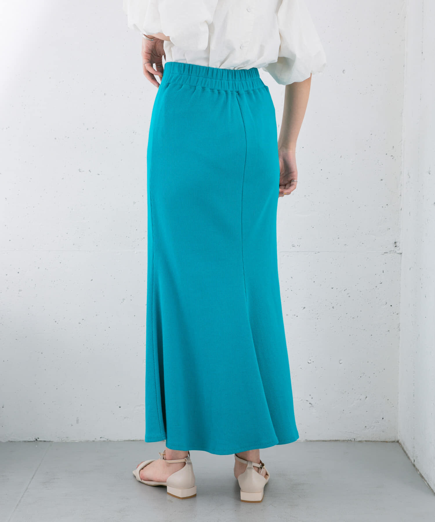  「リブカットソーマーメイドスカート」|スカート|