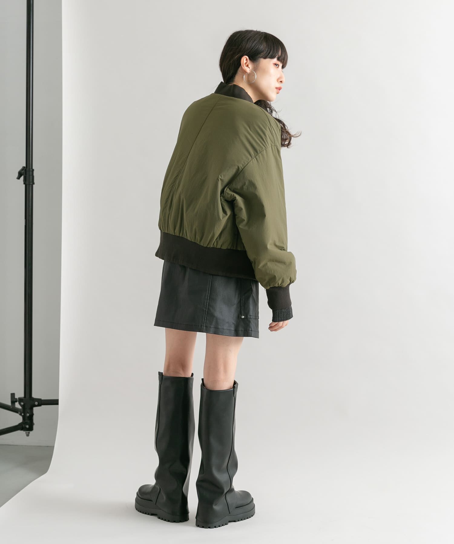  「コーティングミニスカート」|スカート|