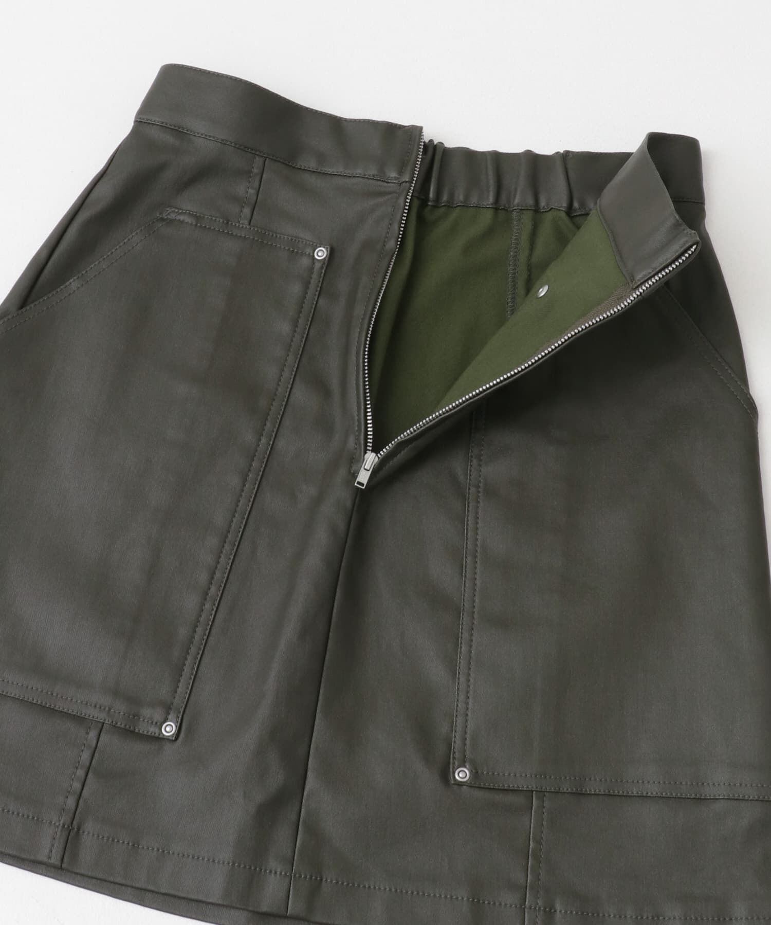  「コーティングミニスカート」|スカート|