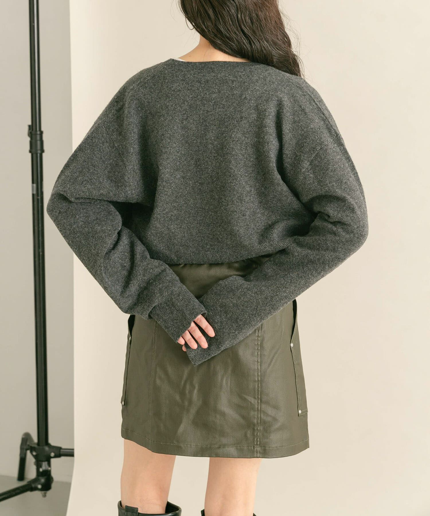  「コーティングミニスカート」|スカート|