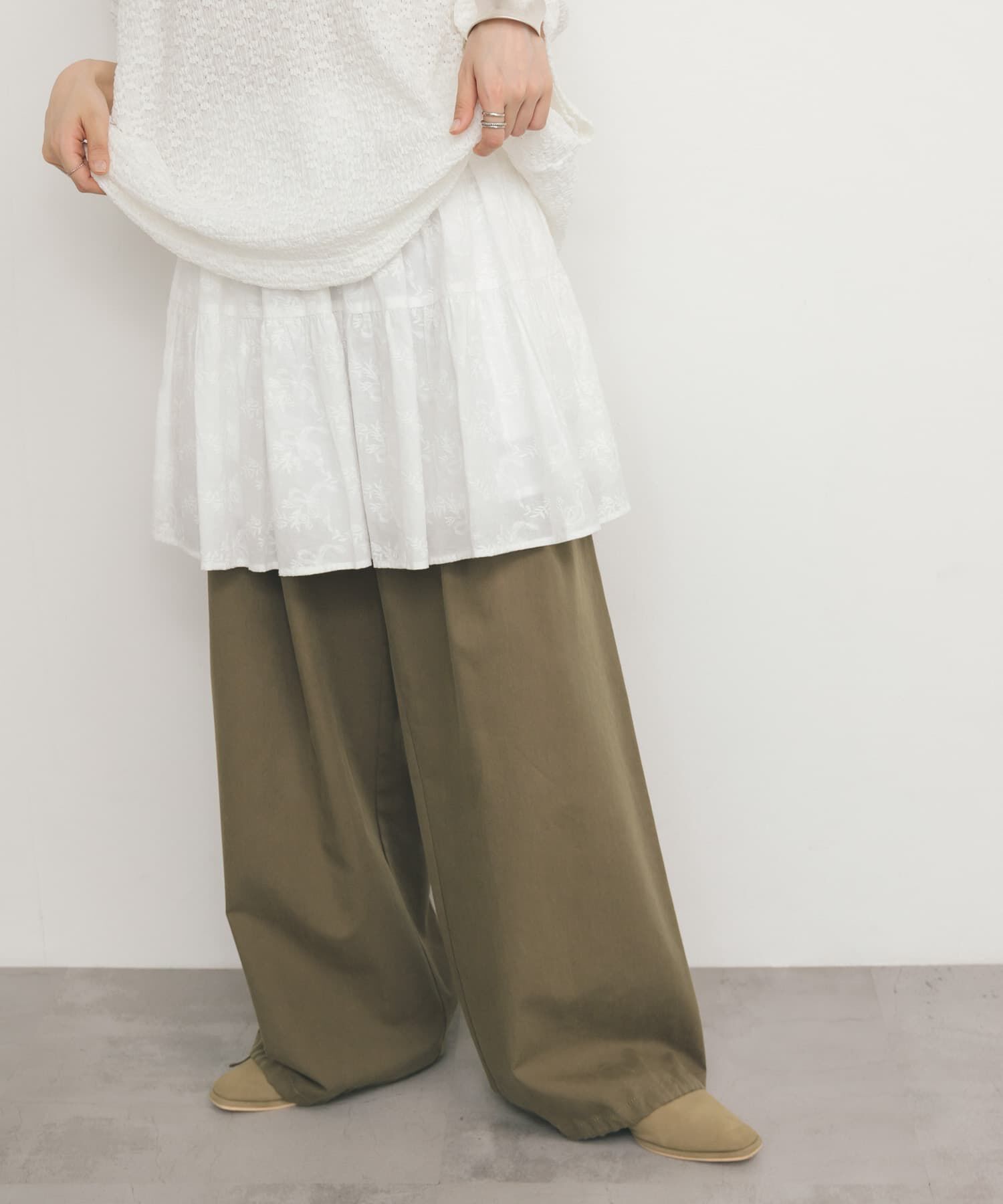  「エンブロイダリーミニスカート」|スカート|