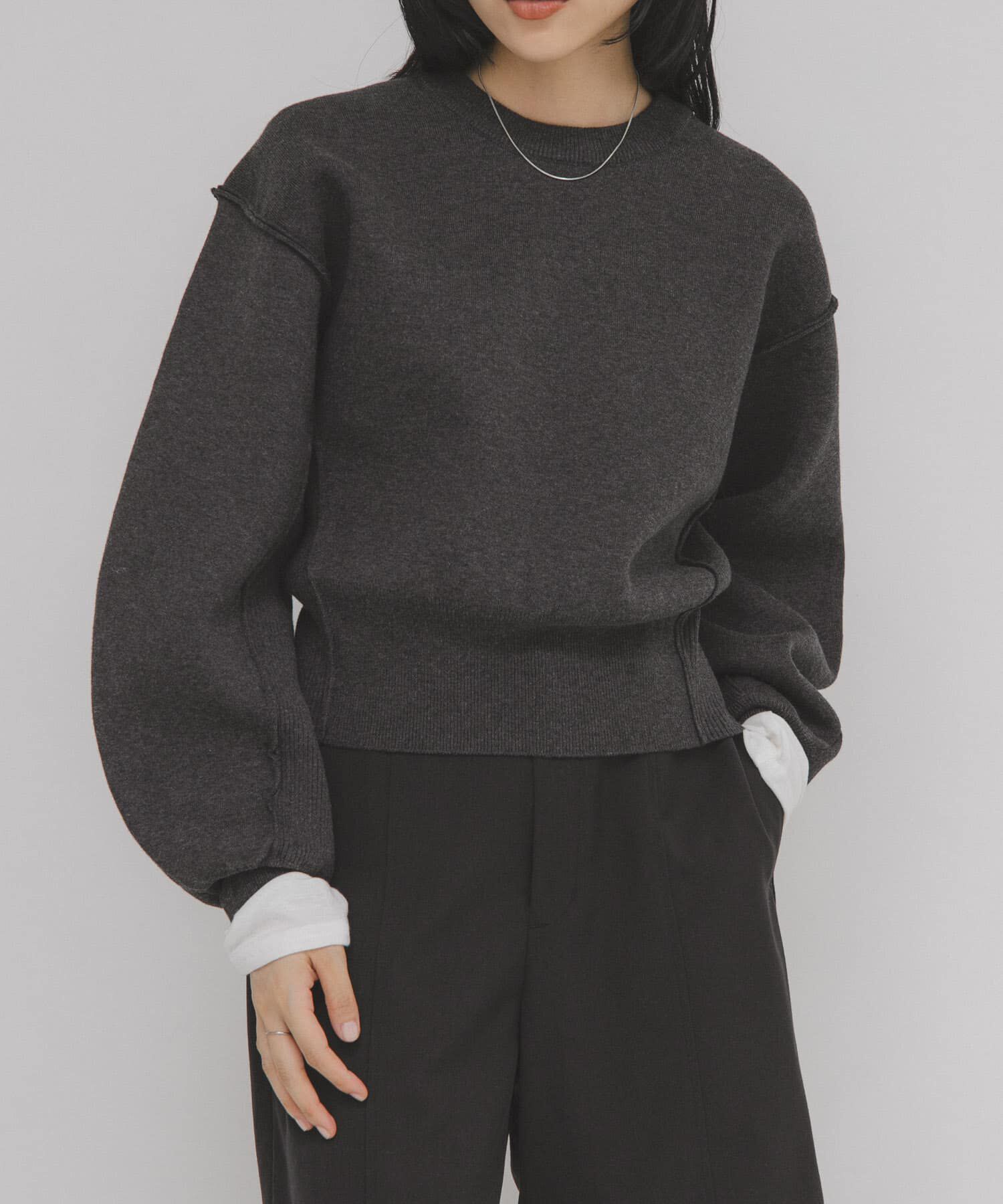  「スウェットライクニット」|ニット・セーター|